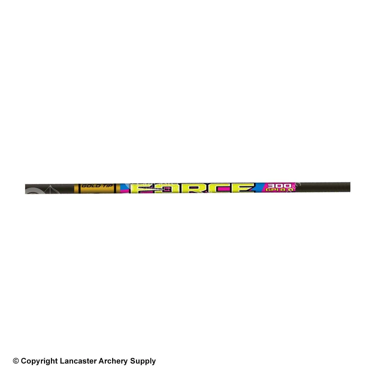 Gold Tip Force F.O.C. Fletched Arrows (6 Pack) 1 Gold Tip Force F.O.C. Fletched Arrows (6 Pack)