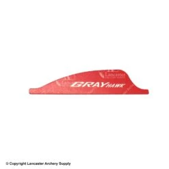 Gray Archery Gray Hawk 1.75" Recurve Vanes -Bearpaw Shop 1032537 red