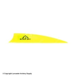 Bohning Black Sky 3" Shield Cut Vane -Bearpaw Shop 1033621 yellow