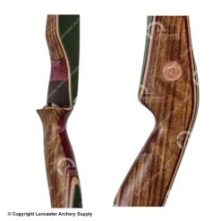 Bear Kodiak Traditional Recurve Bow (Shedua/Purple Heart/Green Glass) -Bearpaw Shop 1360310 riser