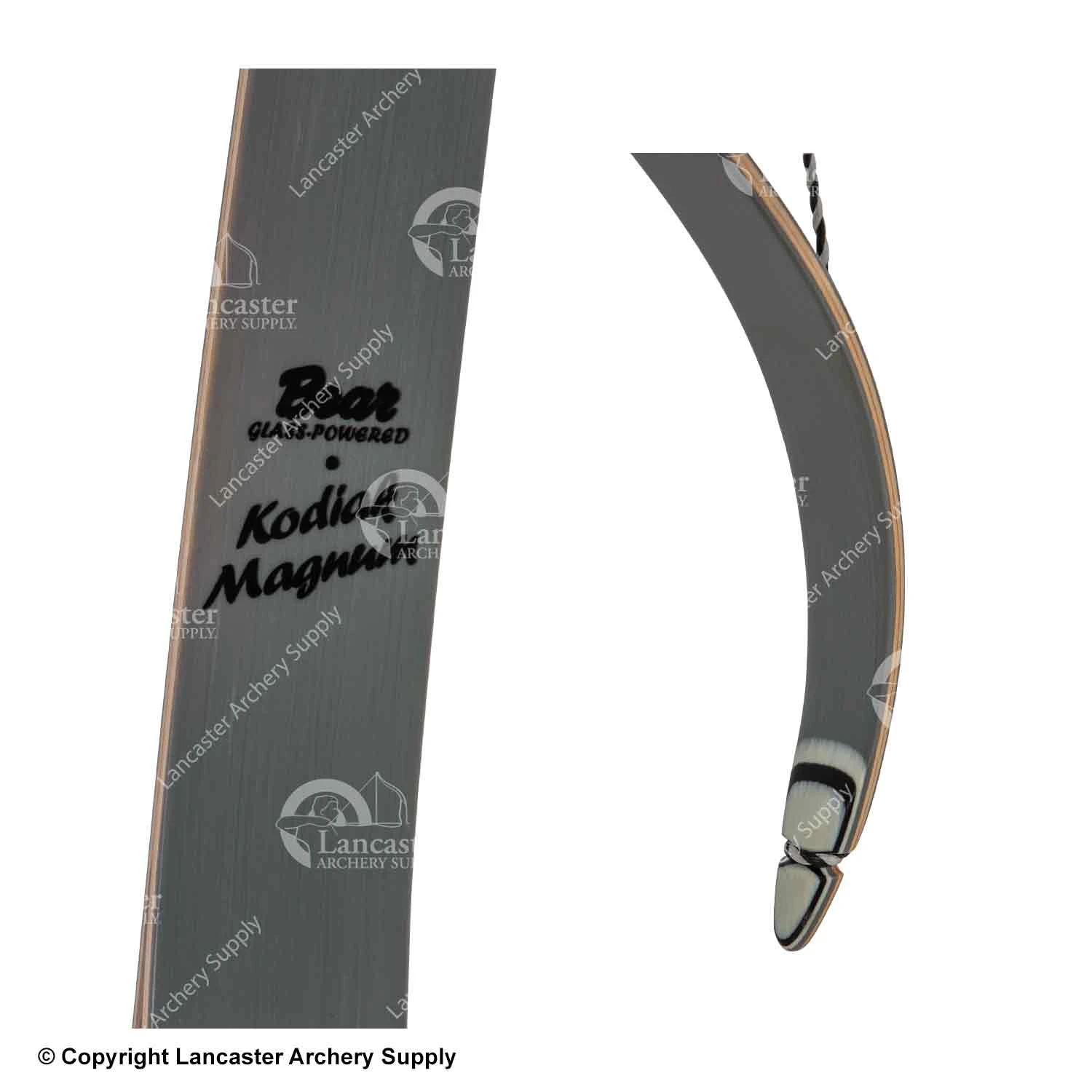 Bear Kodiak Magnum Traditional Recurve Bow (Shedua/Gray) 4 Bear Kodiak Magnum Traditional Recurve Bow (Shedua/Gray) - Image 4