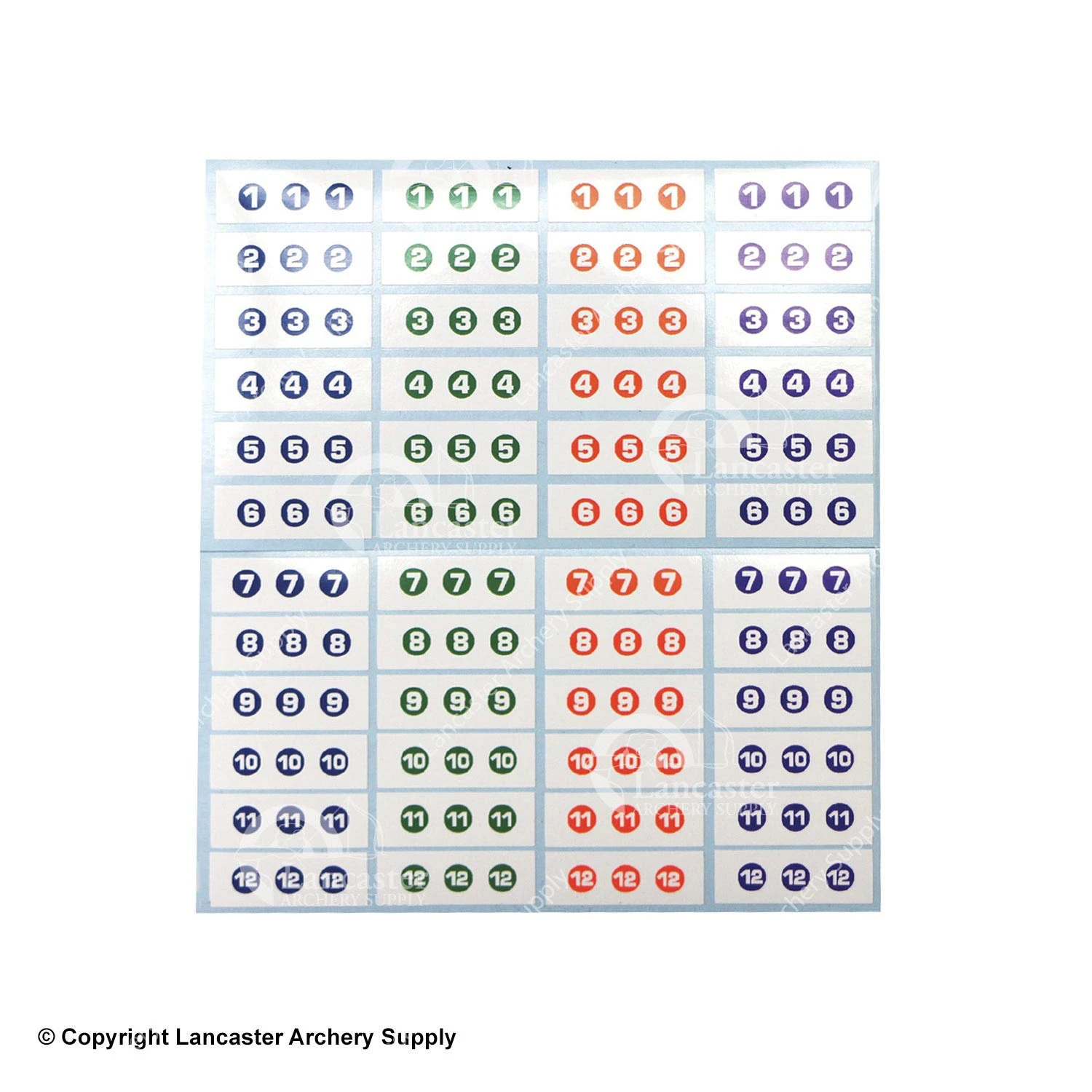 Bohning Wrap Around Arrow Number Decals 1 Bohning Wrap Around Arrow Number Decals