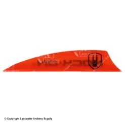AAE Plastifletch Max PM 2.0 Vanes W/ Nock On Logo -Bearpaw Shop 1790144 back orange