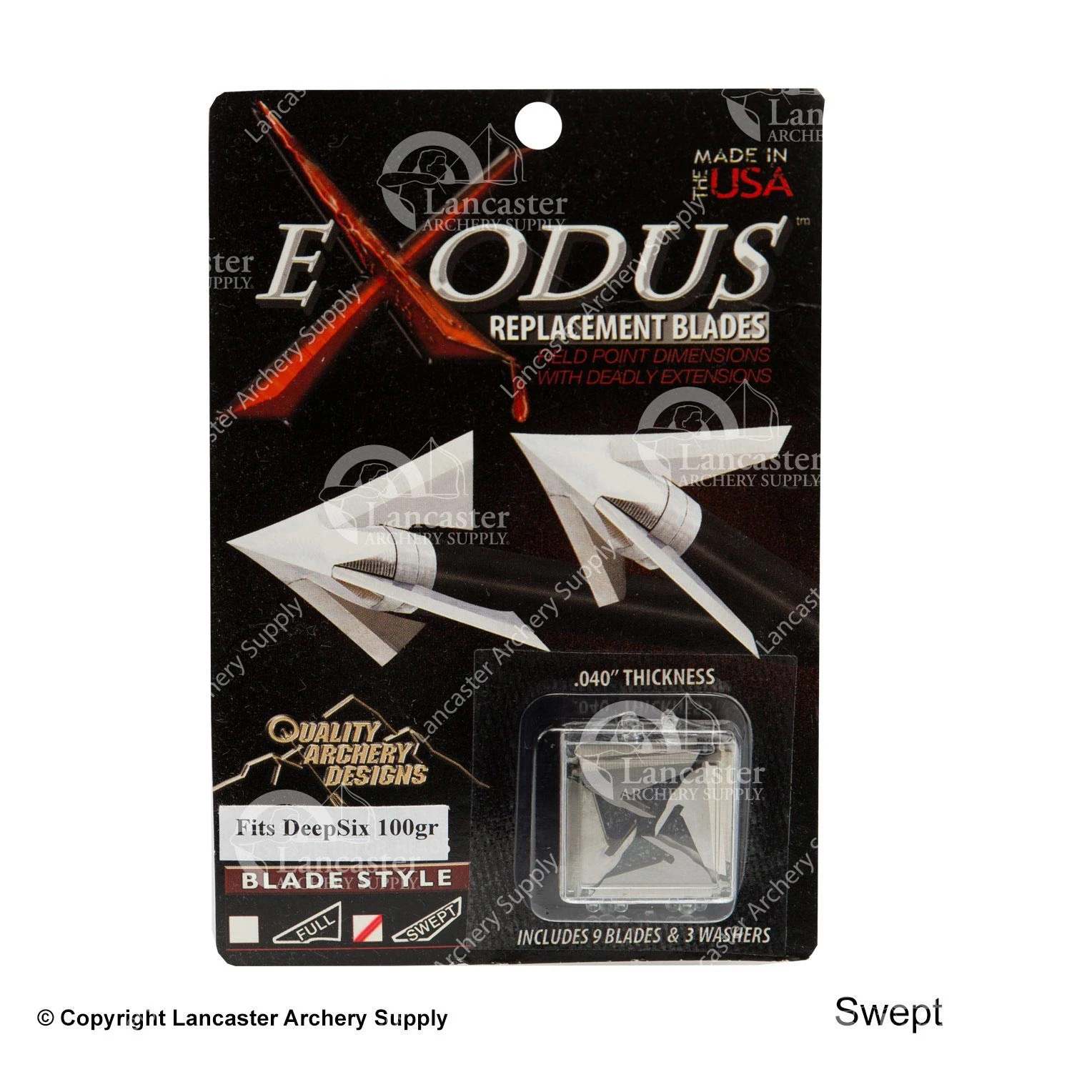 QAD Exodus Replacement Blades (Deep Six) 1 QAD Exodus Replacement Blades (Deep Six)