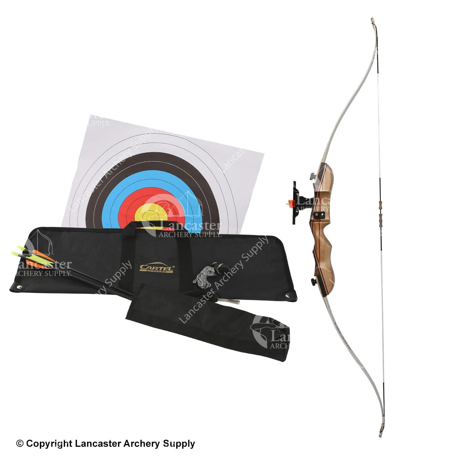 Galaxy Bullseye 48 Takedown Recurve Bow Package 1 Galaxy Bullseye 48 Takedown Recurve Bow Package