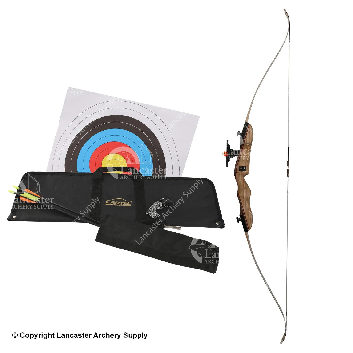Galaxy Bullseye 66" Takedown Recurve Bow Package 1 Galaxy Bullseye 66" Takedown Recurve Bow Package