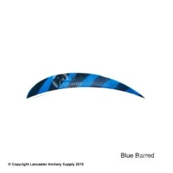 Trueflight Barred 4" RW Round Back Feather -Bearpaw Shop 5200005 barredblue