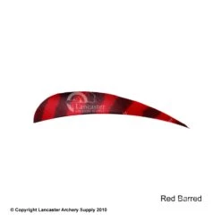 Trueflight Barred 4" RW Round Back Feather -Bearpaw Shop 5200005 barredred