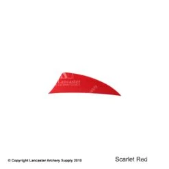 Trueflight 2" Shield Back RW HP Feather -Bearpaw Shop 5200009 scarletred