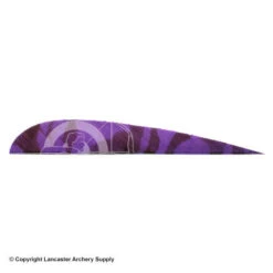 Trueflight Camo 4" RW Round Back Feather -Bearpaw Shop 5200010 purple