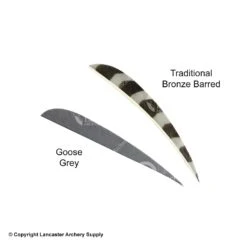 Trueflight 4" Round Back Feathers (18 Count Combo Pack) 20 Trueflight 4" Round Back Feathers (18 Count Combo Pack) -Bearpaw Shop 5200011 gray