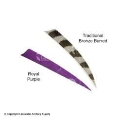 Trueflight 4" Shield Back Feathers (18 Count Combo Pack) 21 Trueflight 4" Shield Back Feathers (18 Count Combo Pack) -Bearpaw Shop 5200012 purple