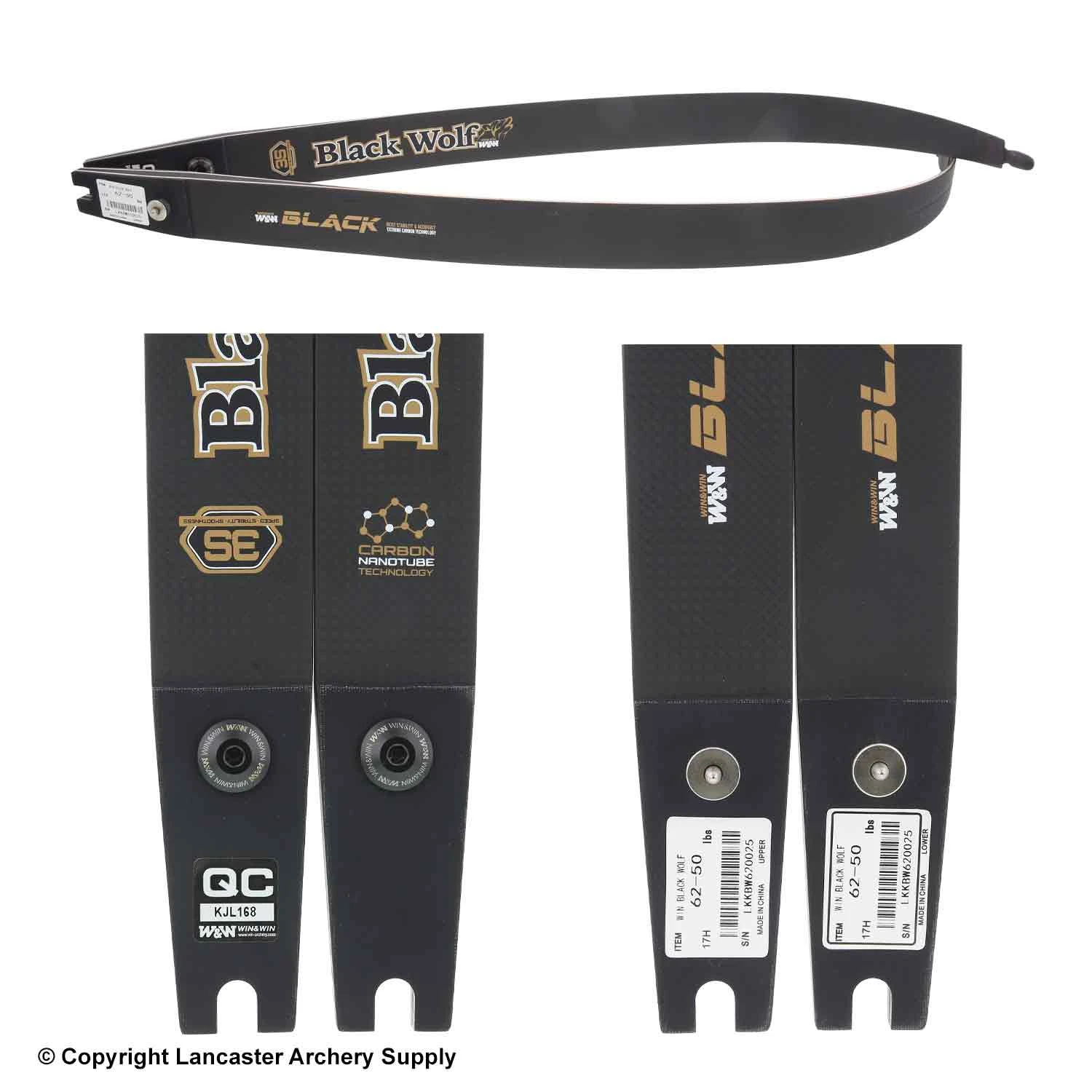 Win & Win Black Wolf Limbs 62" (X10301002) 2 Win & Win Black Wolf Limbs 62" (X10301002) - Image 2