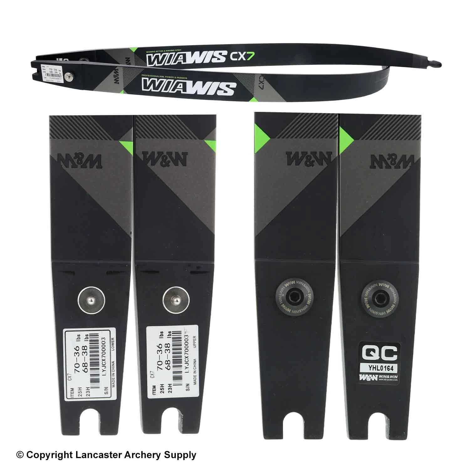 Win&Win WIAWIS CX7 Recurve Limbs (Open Box X1032029) 2 Win&Win WIAWIS CX7 Recurve Limbs (Open Box X1032029) - Image 2