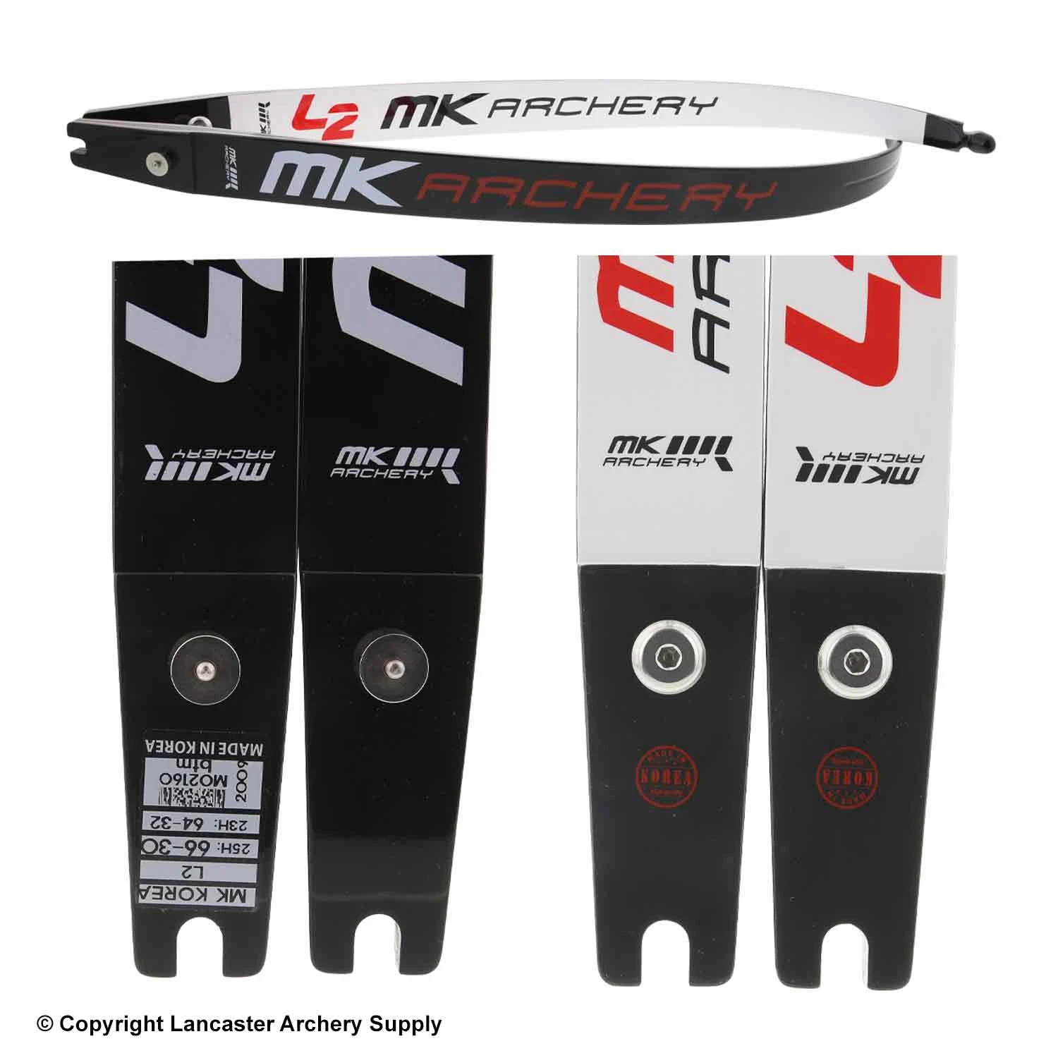 MK Archery L2 ILF Recurve Limbs (Open Box X1032097) 2 MK Archery L2 ILF Recurve Limbs (Open Box X1032097) - Image 2