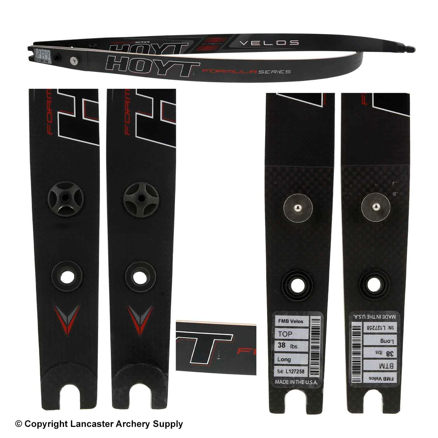 Hoyt Formula Carbon Velos Recurve Limbs (Open Box X1032920) 2 Hoyt Formula Carbon Velos Recurve Limbs (Open Box X1032920) - Image 2
