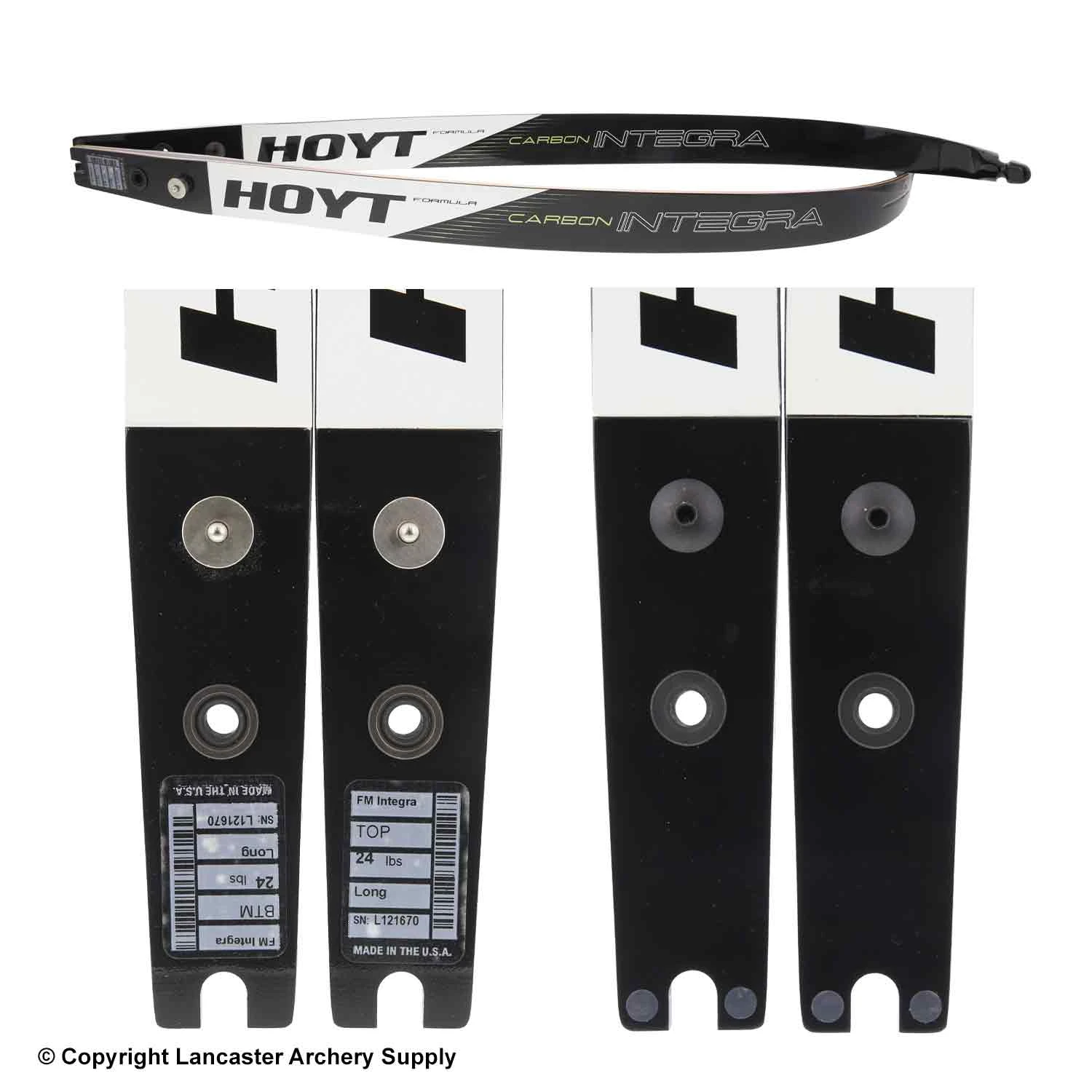 Hoyt Formula Carbon Integra Recurve Limbs (Open Box X1033343) 2 Hoyt Formula Carbon Integra Recurve Limbs (Open Box X1033343) - Image 2